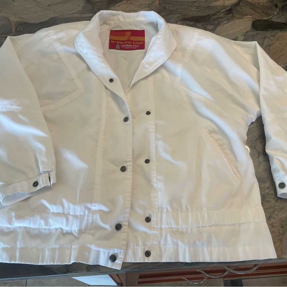 London Fog Women's White Jacket Size 7/8